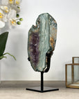 Natural Amethyst & Green Jasper Slice Portal - MWS2235