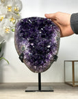 Huge Natural Amethyst Crystal Specimen - Stand Included - MWS2596