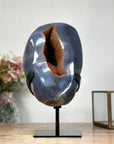 Orange Quartz Druzy Crystals, Natural Blue Agate Geode, Uruguay Minerals, Southern Minerals, Home Decor, Display Minerals, Unique Gift, Ethically Source Minerals, Crystal Shop