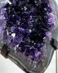 A+ Grade Natural amethyst Geode with Blue agate Shell - MWS1787