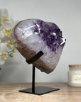 Unique Huge Amethyst Heart Stone - Stand included - HST0236