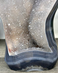 Unique Art Agate & Quartz Geode for Home Decor - Urguayan Statement Piece - CBP1401
