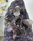 Unique Large Amethyst Cluster with Beautiful Calcite & Black Hematite Formation - MWS1803
