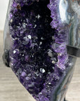 Top Grade Natural Amethyst Geode, Deep Purple Crystals, Stand included - MWS2483