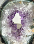 Natural Amethyst & Quartz Slice Portal - MWS2243