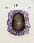 Genuine Amethyst, Quartz & Green Jasper Stalactite Slices Flat - Perfect for Crafting Unique Jewelry - STS0049