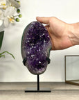 Natural Uruguayan Amethyst Cluster with Green Jasper Shell - MWS2814