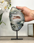 Quartz & Green Jasper Stone Portal on Stand - MWS2857