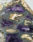 Unique Amethyst & Agate Polished Slice - MWS2323