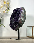 Amethyst Crystal Cluster Specimen on Stand for Home Decor Display - MWS2620