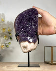 Stunning Natural Amethyst Specimen with Banded Jasper Matrix – Perfect for Home Decor - MWS1915