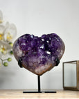 Stnning Natural A+ grade Amethyst Crystal Heart - HST0259