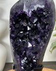 A+ Grade Amethyst Cluster from Uruguay on Metal Stand - MWS3065