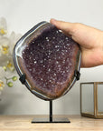 Unique Natural & Banded Agate Geode, Premium Uruguayan Crystals - MWS1975