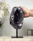 Large Amethyst Geode with Blue agate Shell - MWS1885