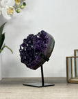 A grade Deep Purple Amethyst Heart - HST0279