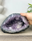 Natural Amethyst Geode with Calcite Crystal Foramtion - STGE0043