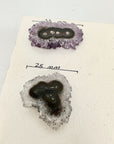 Unique Amethyst & Quartz Stalactite Slices Set - Natural Crystal for Handmade Jewelry - STS0059