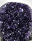 Top Grade Uruguayan Amethyst Crystal Geode - Metal Stand Included - MWS2256