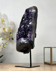 AAA Grade Natural Amethyst Cluster with Metal Stand - MWS1878