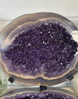 Huge Natural Amethyst Geode with Agate Shell - MWS3403