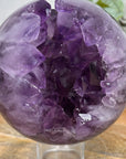 Natural Uruguayan Amethyst Sphere Geode with Large Crystal Formation - SPH0158