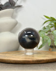 Quartz & Agate Sphere Geode with Calcite Crystal Formation - SPH0149