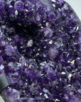 Stunning Deep Purple Amethyst Cluster, Metal Stand Included - AWS1222