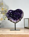 AAA Grade Natural Amethyst Heart Carving - Perfect Gift - HST0240
