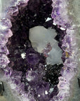 Natural Amethyst Geode with Calcite Crystal Formation - MWS2185