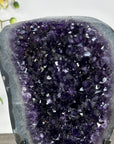 Large Deep Purple Amethyst Geode on Metal Stand - MWS2786