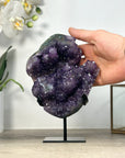 Amethyst Crystal Cluster Full of Stalactite Formations - MWS2543