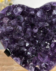 Large Natural Uruguayan Amethyst Stone Heart - HST0250