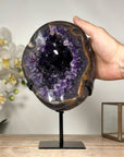 Gorgeous Natural Amethyst Geode with Large Deep Purple Crystals - MWS1795
