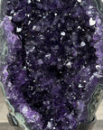 Premium Amethyst Geode on Stand with Deep Purple Crystals - MWS2935