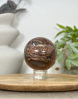 Amethyst Druzy & Jasper Sphere Geode - SPH0179