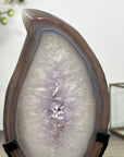 Natural Blue Banded Agate & Quartz - MWS3007