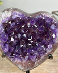 Stunning Deep Purple Amethyst Heart Carving - HST0237