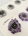 Amethyst Genuine Stalactite Slices Flat - Perfect for Crafting Unique Jewelry - STS0057