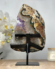 Natural Amethyst & Quartz Large Crystals Specimen - MWS1504