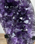 Natural Uruguayan Amethyst Geode, Metallic Stand included - MWS1839
