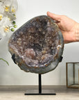 Stunning Natural Ametrine Geode, Stand Included - MWS2313