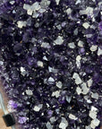 Deep Purple Natural Amethyst Gode with Calcite Inclusions - MWS1767