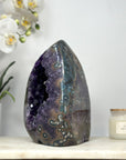 Natural XXL Amethyst & Agate Geode, Huge Deep Purple Crystals - CBP1097