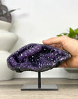 Natural uruguayan Amethyst Geode with Calcite Inclusion - MWS3379