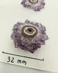 Natural Amethyst Stalactite Slices Wholesale Flat - Ideal for Pendants - STS0031