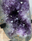 Natural Uruguayan Amethyst Geode, Elegant Display Piece, Great for Altar Decor - MWS1574