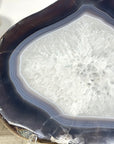 Large Natural Blue Banded Agate Slice - SLC0022