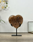 Natural Citrine Crystal Stone Heart - HST0335