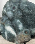 Green Druzy Crystal Natural Formation – Unique Mineral Display Piece - MWS2794